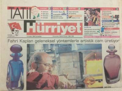 Hürriyet Gazetesi Tatil Eki 14 Aralık 1996 - Camda Venedik Kalitesi GZ47081 - 1