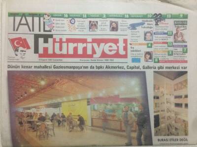 Hürriyet Gazetesi Tatil Eki 15 Kasım 1997 - Varoş Plaza GZ38560 - 1