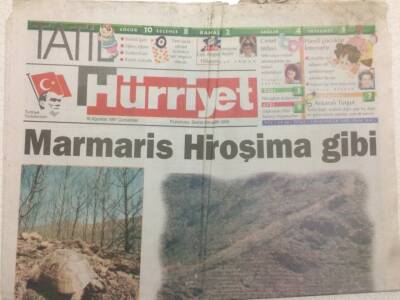 Hürriyet Gazetesi Tatil Eki 16 Ağustos 1997 - Marmaris Hiroşima Gibi GZ47920 - 1