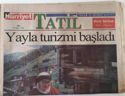 Hürriyet Gazetesi Tatil Eki 21 Mayıs 1996 - Yayla Turizmi Başladı GZ18752 - 1