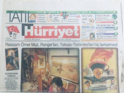 Hürriyet Gazetesi Tatil Eki 26 Temmuz 1997 - Çizginin Gizli Kahramanı GZ40474 - 1