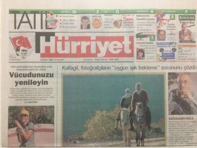 Hürriyet Gazetesi Tatil Eki 28 Mart 1998 - Işığın Profesörü GZ38559 - 1