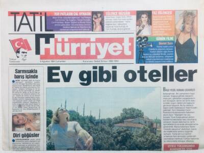 Hürriyet Gazetesi Tatil Eki 6 Ağustos 1994 - Diri Göğüsler GZ41531 - 1