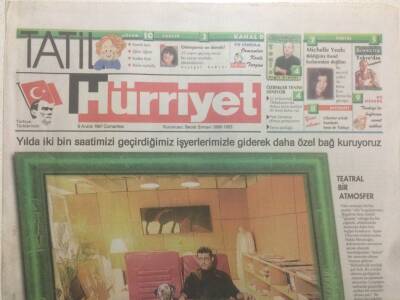 Hürriyet Gazetesi Tatil Eki 6 Aralık 1997 - Cemil İpekçi Ofisim Olmadan Asla Diyor GZ38561 - 1