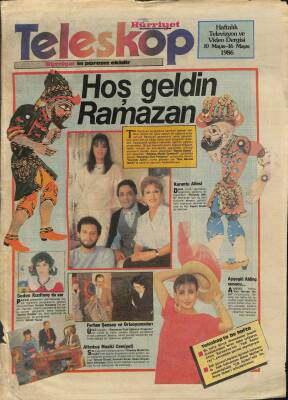 Hürriyet Gazetesi Teleskop Eki 10-16 Mayıs 1986 - Orhan Kemalden Bir Uyarlama Bekçi GZ113986 - 1