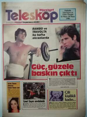 Hürriyet Gazetesi Teleskop Eki 12-18 Nisan 1986 Emel Sayın Sevdalandı -GZ37168 - 1