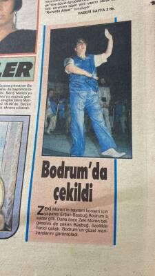 Hürriyet Gazetesi Teleskop Eki 16-23 Ağustos 1986 - Zeki Müren Bayram Konseri İçin Yapımcı Erşan Başbuğ Bodruma Kadar Gitti GZ115063 - 2