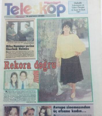 Hürriyet Gazetesi Teleskop Eki 16 Ocak 1987 - Rekora Doğru GZ41765 - 1