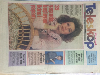 Hürriyet Gazetesi Teleskop Eki 17 Ocak 1987 - Selma Güneri 35 Yaşında Başlayan İkinci Yaşam GZ21610 - 1