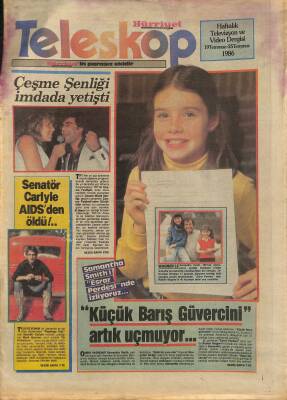 Hürriyet Gazetesi Teleskop Eki 19-25 Temmuz 1986 - Senatör Carlyle AIDSden Öldü !.. GZ115064 - 1