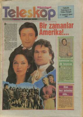 Hürriyet Gazetesi Teleskop Eki 21-27 Şubat 1987 - Bülent Özveren Canlı Yayın Sever GZ115324 - 1