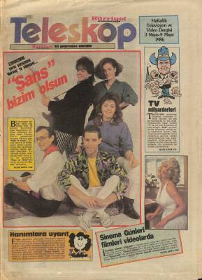 Hürriyet Gazetesi Teleskop Eki 3-9 Mayıs 1986 - Hülya Koçyiğitin Zirvesi GZ113985 - 1