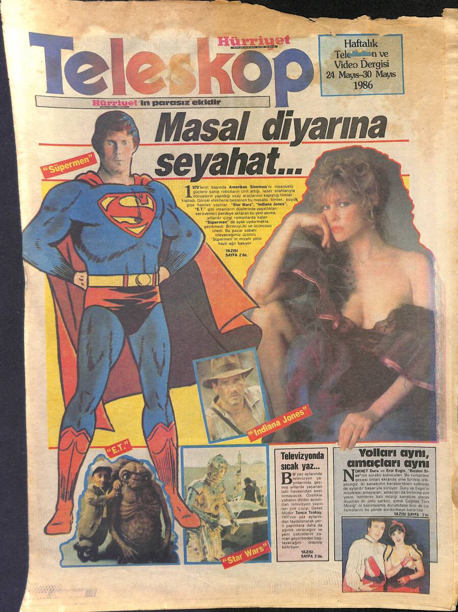 Hürriyet Gazetesi Teleskop Eki - Masal Diyarına Seyahat...*E.T.-Süpermen-Star Wars GZ154040 - 1