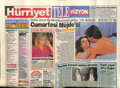 Hürriyet Gazetesi Televizyon Eki 20 Haziran 1992 - Muhammed Ali Hayata Döndü GZ78404 - 1