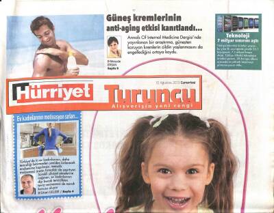 Hürriyet Gazetesi Turuncu Eki 10 Ağustos 2013 - Başka Bir Irk Lüks Tüketicisi GZ104912 - 1