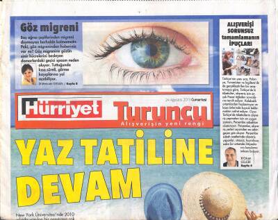 Hürriyet Gazetesi Turuncu Eki 24 Ağustos 2013 - Onlar Moneygiller Çok Kazandırmaya Geldiler ! GZ119511 - 1