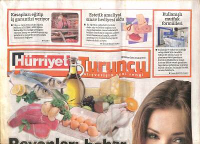 Hürriyet Gazetesi Turuncu Eki 28 Mayıs 2011 - En Fazla Hazır Gıda Marmarada Tüketiliyor GZ100032 - 1