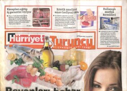 Hürriyet Gazetesi Turuncu Eki 28 Mayıs 2011 - En Fazla Hazır Gıda Marmarada Tüketiliyor GZ100032 - 2