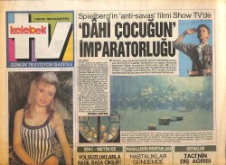 Hürriyet Gazetesi TV Kelebek Eki 3 Mayıs 1993 - Spielberg'in Anti-Savaş Filmi Show TV'de GZ158022 - Gökçekoleksiyon