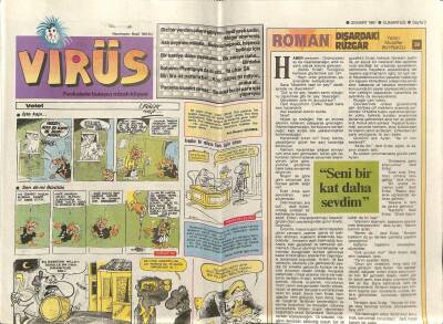 Hürriyet Gazetesi Virüs Eki 23 Mart 1991 - Betina Hakkodan Şarkılar GZ78362 - 1