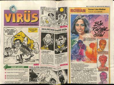 Hürriyet Gazetesi Virüs Eki 27 Haziran 1991 - Dünyanın 6 Harikası Top Modeller GZ78354 - 1
