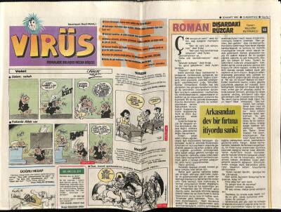 Hürriyet Gazetesi Virüs Eki 30 Mart 1991 - Yaşar Nuri Öztürk,Rad Süresi GZ78361 - 1