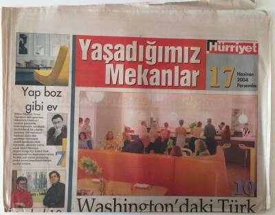 Hürriyet Gazetesi Yaşadığımız Mekanlar 17 Haziran 2004 - Washingtondaki Türk GZ26990 - 1