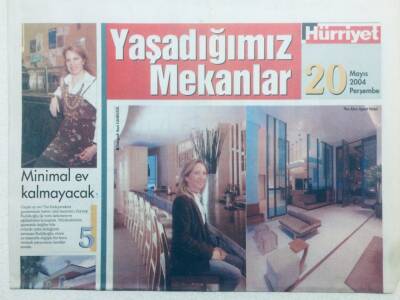 Hürriyet Gazetesi Yaşadığımız Mekanlar Eki 20 Mayıs 2004 - En Ünlü Otellere İmza Atan Türk GZ41764 - 1