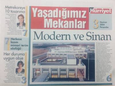 Hürriyet Gazetesi Yaşadığımız Mekanlar Eki - 3 Haziran 2004 - Mimarın İçe Dönük Evi GZ46885 - 1