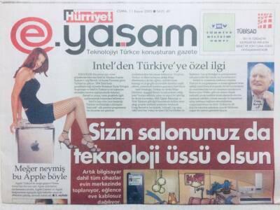 Hürriyet Gazetesi Yaşam Eki 11 Kasım 2005 - Sizin Salonunuzda Teknoloji Üssü Olsun GZ42745 - 1