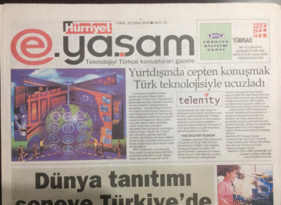 Hürriyet Gazetesi Yaşam Eki 25 Şubat 2005 - Yurt Dışında Cepten Konuşmak Türk Teknolojisiyle Ucuzladı GZ21983 - 1