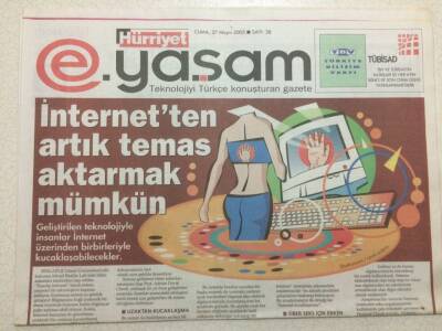Hürriyet Gazetesi Yaşam Eki 27 Mayıs 2005 - İnternetten Artık Temas Aktarmak Mümkün GZ47065 - 1