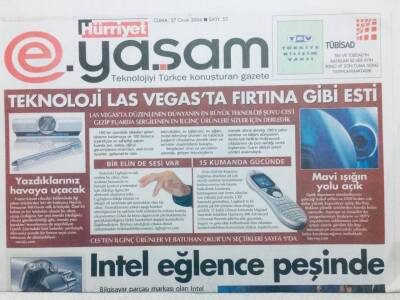 Hürriyet Gazetesi Yaşam Eki 27 Ocak 2006 - Teknoloji Las Vegasta Fırtına Gibi Esti GZ41518 - 1