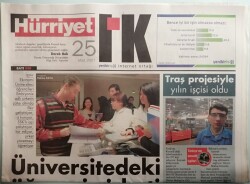 Hürriyet İK Gazetesi 25 Mart 2007 Üniversitedeki Öğrenci Şirketi - GZ44365 - 2