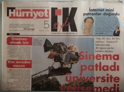 Hürriyet İK Gazetesi 5 Kasım 2006 Sinema Patladı Üniversite Yetişemedi - GZ44373 - 2
