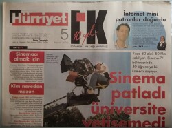 Hürriyet İK Gazetesi 5 Kasım 2006 Sinema Patladı Üniversite Yetişemedi - GZ44373 - 1