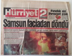 Hürriyet Karadeniz 2 Gazetesi 14 Ekim 1993 - Fındık Az İhracat Çok , Baykal Samsunda - GZ16957 - 1