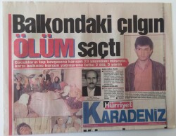 Hürriyet Karadeniz Gazetesi 15 Haziran 1993 - Yılmaza Moral Anap Lideri Trabzondan Rizeye Giderken Büyük Sevgi Gösterisiyle Karşılandı - GZ16953 - 1