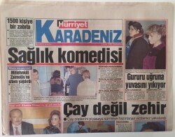 Hürriyet Karadeniz Gazetesi 2 Ekim 1993 - Çay Değil Zehir Çay Çöplerini Piyasaya Sürmeye Hazırlanan Vicdansız Yakalandı - GZ16959 - 1