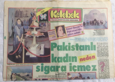 Hürriyet Kelebek Eki 13 Aralık 1983 - Emel Sayınla Pakistanda Adım Adım - GZ21006 - 1