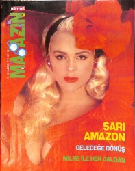Hürriyet Magazin Eki 9-15 Haziran 1991 Sayı 10 - Milne, Futbolcuların Güzel Kızlarla İlişkisini Kıskanıyor - Sarı Amazon Brigitte Nielsen NDR89931 - Gökçekoleksiyon