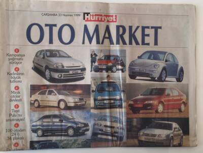 Hürriyet Oto Market Gazetesi 23 Haziran 1999 - Ucuz Otomobil İçin Son Günler GZ18128 - 1