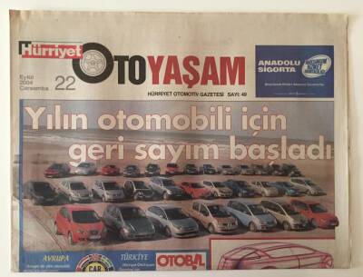 Hürriyet Oto Yaşam Eki 22 Eylül 2004 - Yılın Otomobili İçin Geri Sayım Başladı GZ18644 - 1