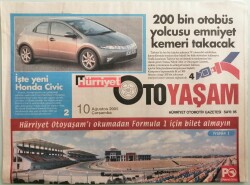 Hürriyet Oto Yaşam Gazetesi 10 Ağustos 2005 Otoda Eller Ayakların Yerini Alıyor - GZ44143 - 1