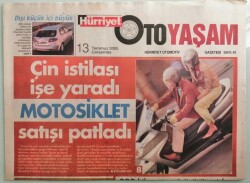 Hürriyet Oto Yaşam Gazetesi 13 Temmuz 2005 Çin İstilası İşe Yaradı Motosiklet Satışı Patladı - GZ44145 - 1