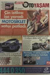Hürriyet Oto Yaşam Gazetesi 13 Temmuz 2005-Çin İstilası İşe Yaradı Motosiklet Satışı Patladı GZ45305 - 2