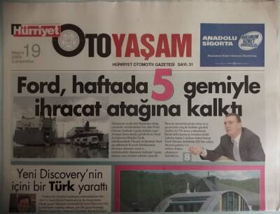 Hürriyet Oto Yaşam Gazetesi 19 Mayıs 2004 Yeni Discoverye Türk İmzası -GZ44833 - 1