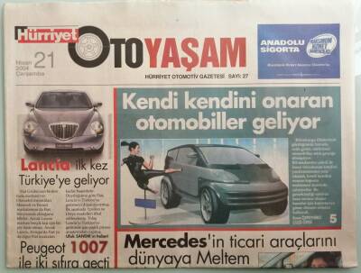 Hürriyet Oto Yaşam Gazetesi 21 Nisan 2004 Kendi Kendini Onaran Otolar Geliyor - GZ44140 - 1