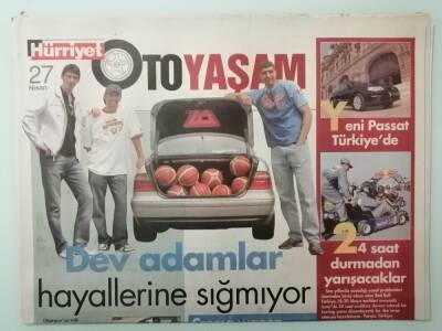 Hürriyet Oto Yaşam Gazetesi 27 Nisan 2005 Yeni Passat Türkiyede -GZ33113 - 1