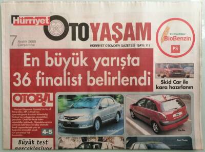 Hürriyet Oto Yaşam Gazetesi 7 Aralık 2005 En Büyük Yarışta 36 Finalist Belirlendi - GZ44148 - 1